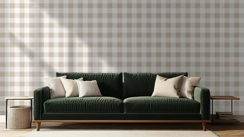 Golden Checkered Elegance duvar sanatı - XWALLX