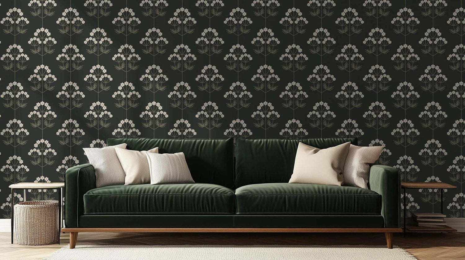 Golden Botanical Bloom wall art - XWALLX