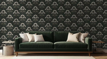 Golden Botanical Bloom wall art - XWALLX