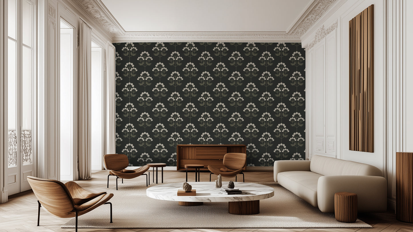 Golden Botanical Bloom wall decor - XWALLX