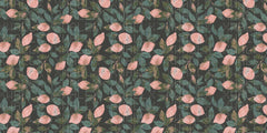 Blush Lemon Grove Artistic Wallpaper Mural