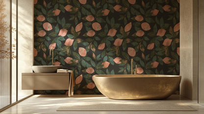 Blush Lemon Grove Artistic wall mural - XWALLX