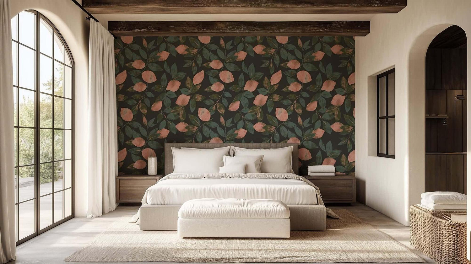 Blush Lemon Grove Artistic wallpaper mural - XWALLX