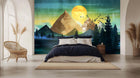 Painterly Mountainscape poster duvar kağıdı - XWALLX