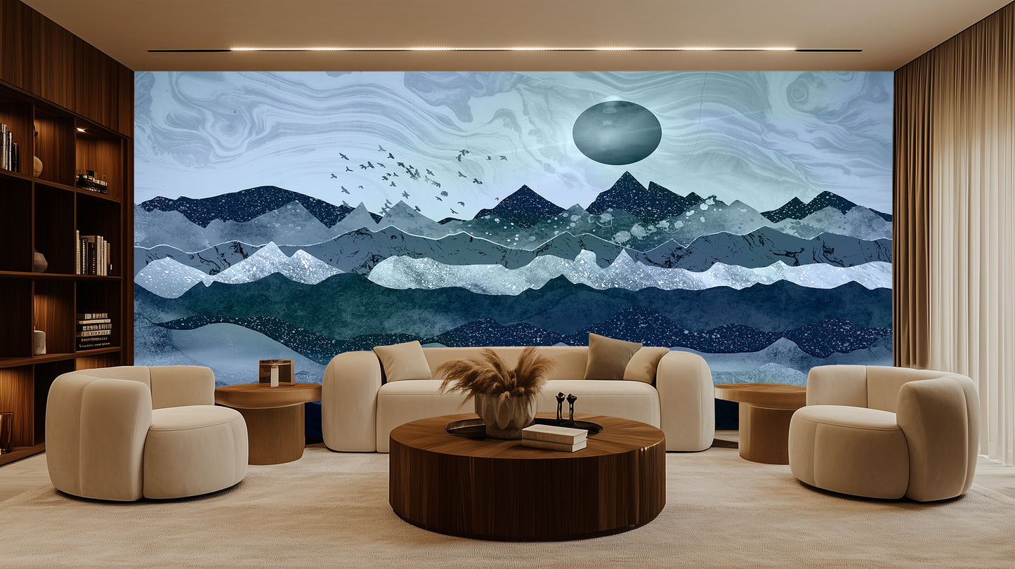 Lunar Peakscape Serenity wall decor - XWALLX