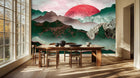 Crimson Horizon Peaks duvar kağıdı - XWALLX