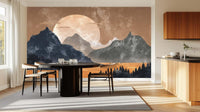 Textured Lunar Mountain wall art - XWALLX