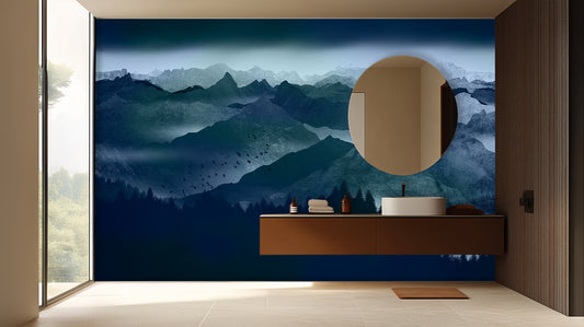 Soaring Birds Mountain wall mural - XWALLX