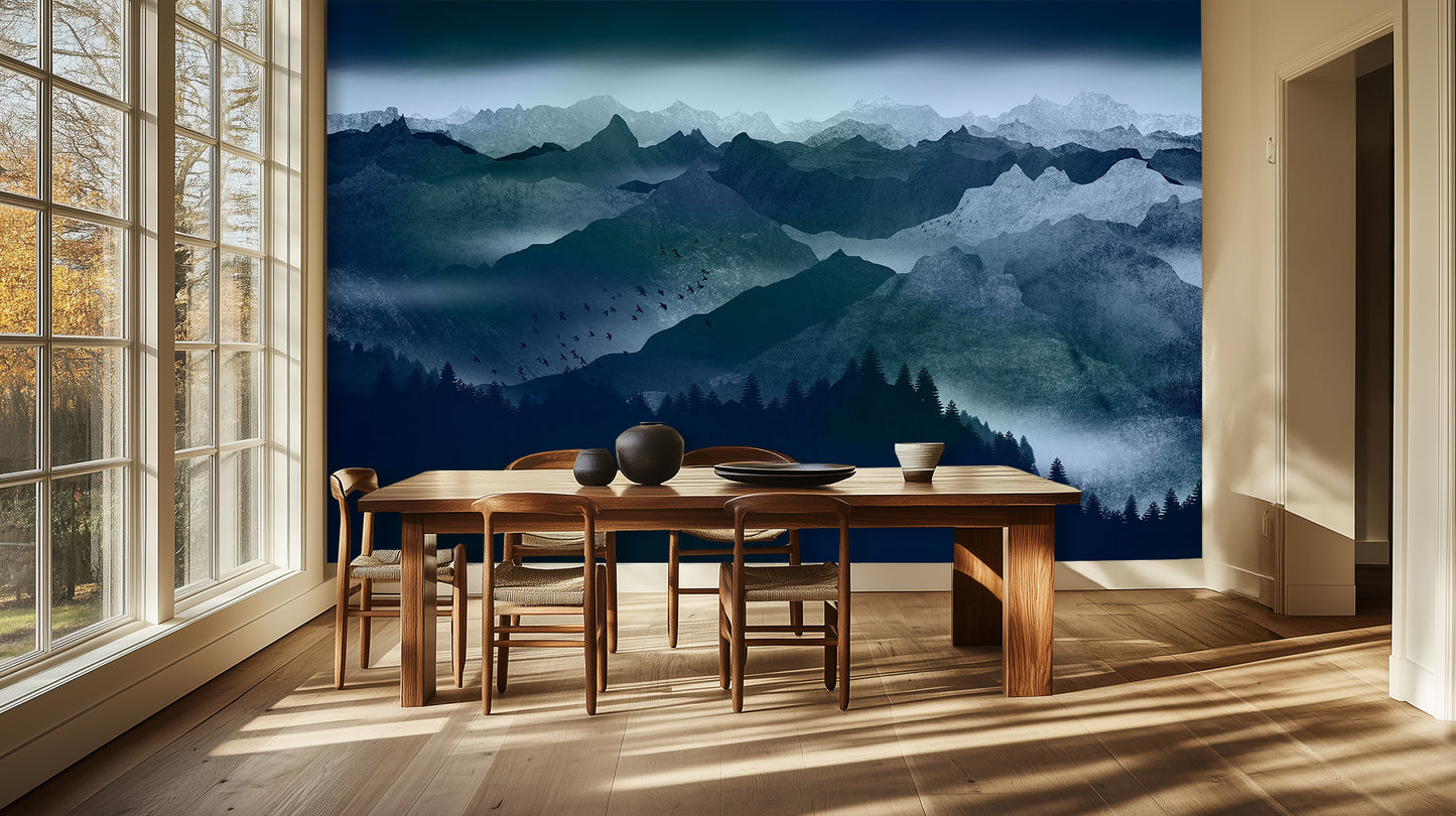 Soaring Birds Mountain wallpaper - XWALLX