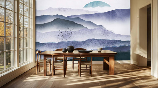 Ascending Birds Mountain Serenity wallpaper - XWALLX