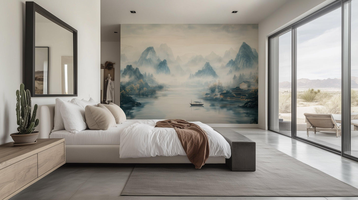 Asian Landscape wallpaper mural - XWALLX