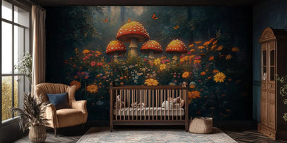 Mushroom Meadow wallpaper - XWALLX