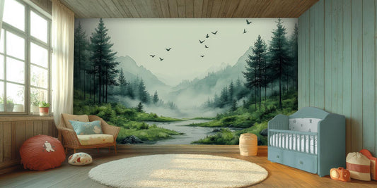 Serene Forest wall mural - XWALLX