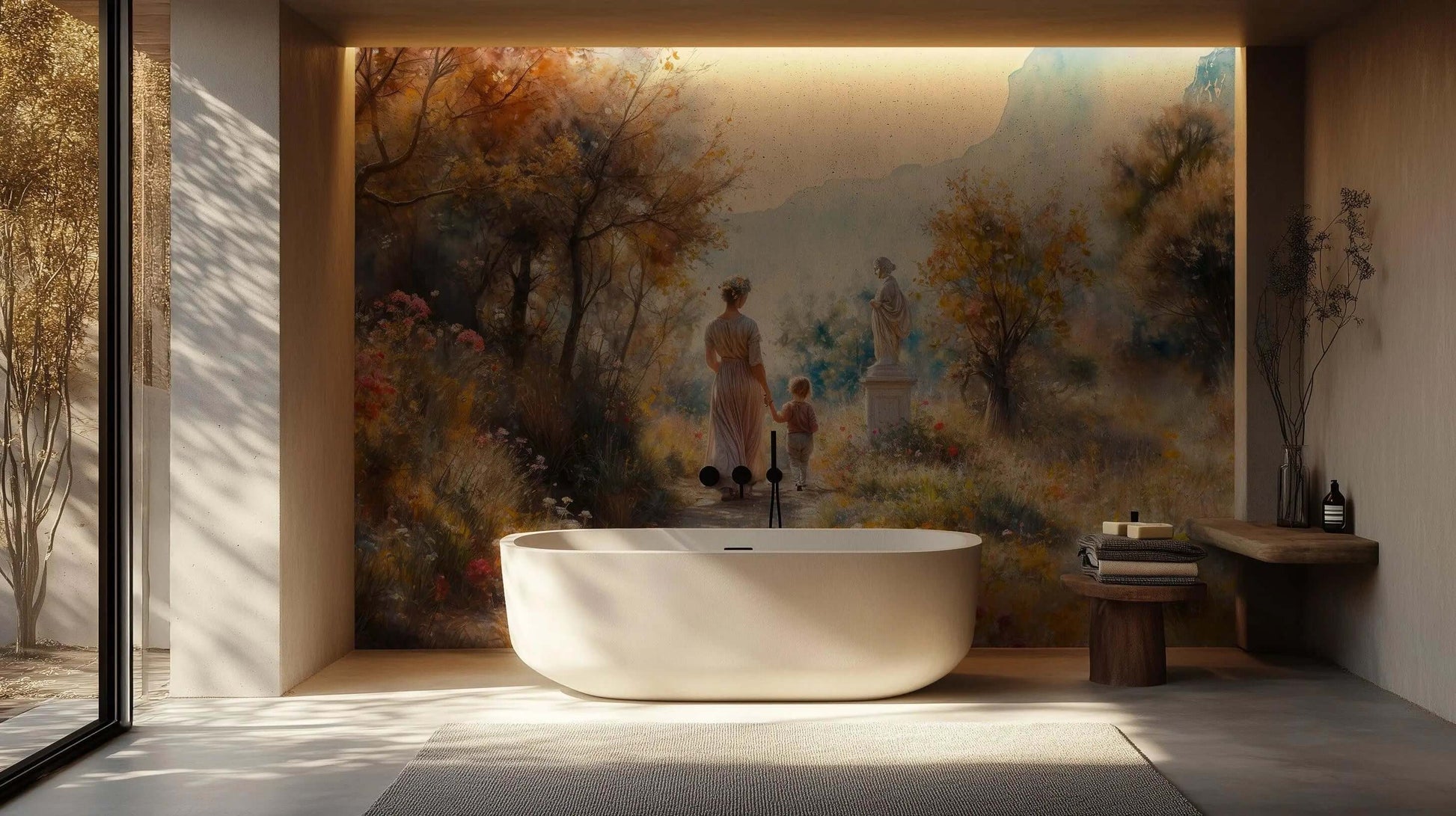 Floral Garden wallpaper mural - XWALLX