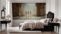 Ballet dancers wallpaper mural for a entertainment kids bedroom wall
