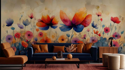 Abstract Garden wallpaper mural - XWALLX