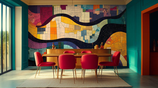 Colorful Geometric wall mural - XWALLX