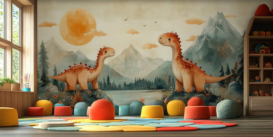 Dinosaur Friends wall mural - XWALLX