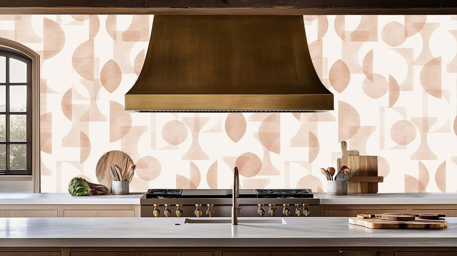 Abstract Geometric Wall Mural for Modern Bedrooms wallpaper - XWALLX