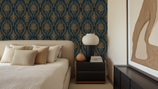 Luxurious Gold-Foliated Design wall mural - XWALLX