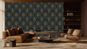 Luxurious Gold-Foliated Design wall art - XWALLX