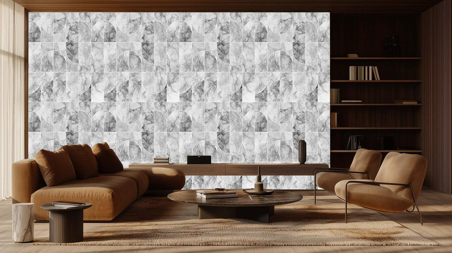 Elegant Marble Arch Design wall mural - XWALLX