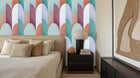 Vibrant Geometric Arcs wall mural - XWALLX