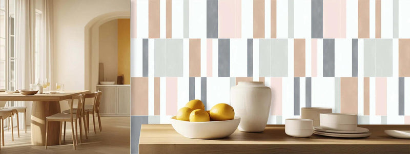 Şık Geometrik Panel poster duvar kağıdı - XWALLX