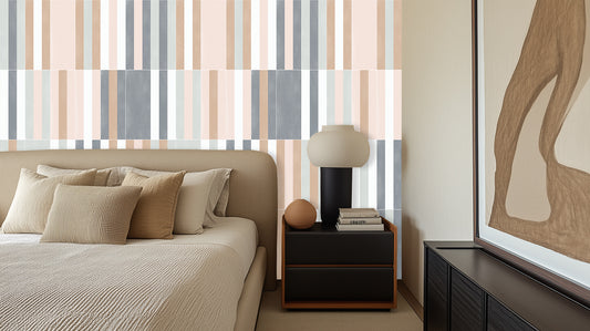 Elegant Striped Design wall mural - XWALLX