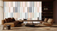 Elegant Striped Design wallpaper mural for a focused office workspace