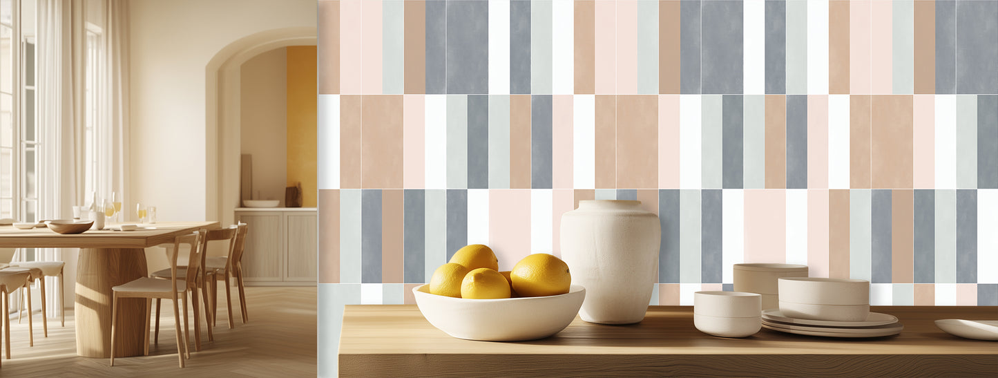Tranquil Striped Wall Mural for Modern Interiors wallpaper - XWALLX