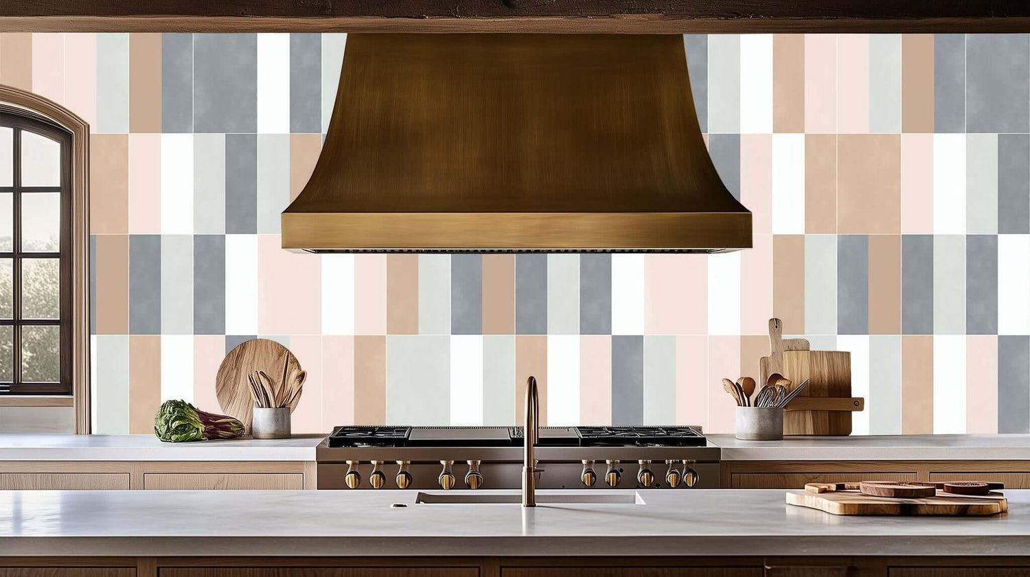 Tranquil Striped Wall Mural for Modern Interiors wall art - XWALLX