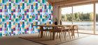 Playful Geometric Patterns wallpaper mural - XWALLX