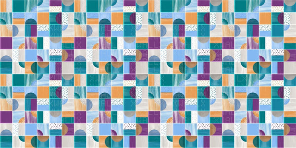 Oyunbaz Geometrik Desenler Duvar Posteri - Sample