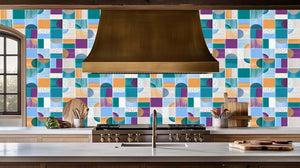 Playful Geometric Patterns wallpaper - XWALLX
