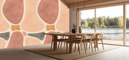 Organic Abstract Forms wallpaper mural - XWALLX