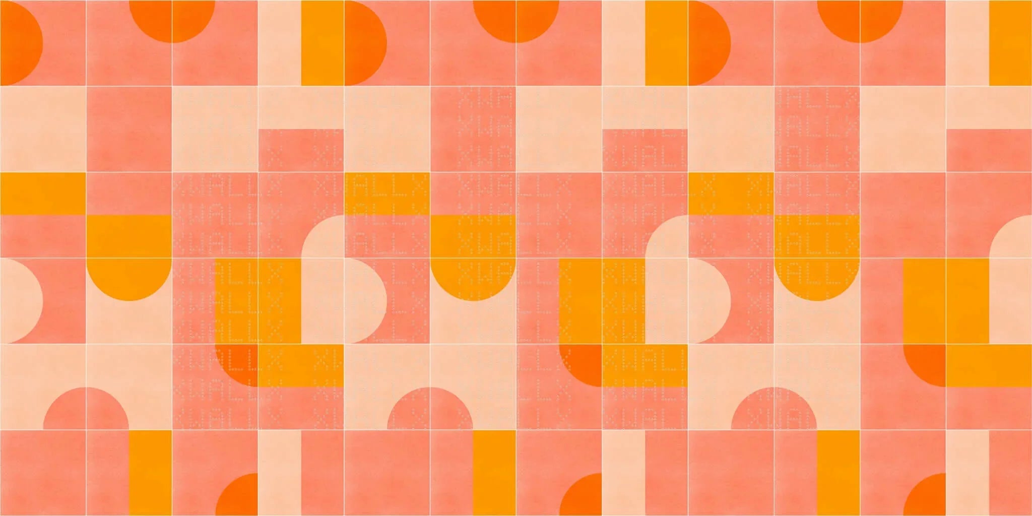 Sunrise Geometric Pattern Wallpaper Mural
