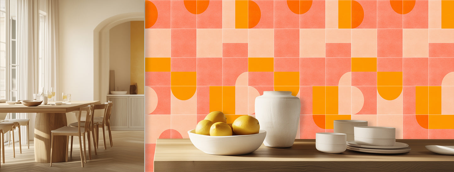 Sunrise Geometric Pattern wallpaper - XWALLX