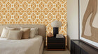 Ochre Ornamental Flow Duvar posteri - XWALLX