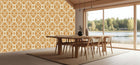 Ochre Ornamental Flow duvar kağıdı - XWALLX