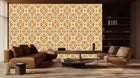 Ochre Ornamental Flow duvar dekoru - XWALLX