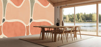 Organic Flow Abstract Peach wallpaper - XWALLX