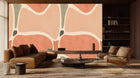 Organic Flow Abstract Peach wall decor - XWALLX