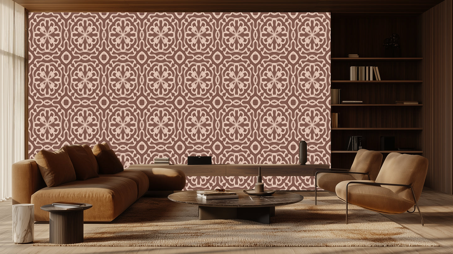 Flowing Quatrefoil Geometric wall decor - XWALLX