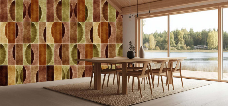 Geometrik Dünya Yayları poster duvar kağıdı - XWALLX