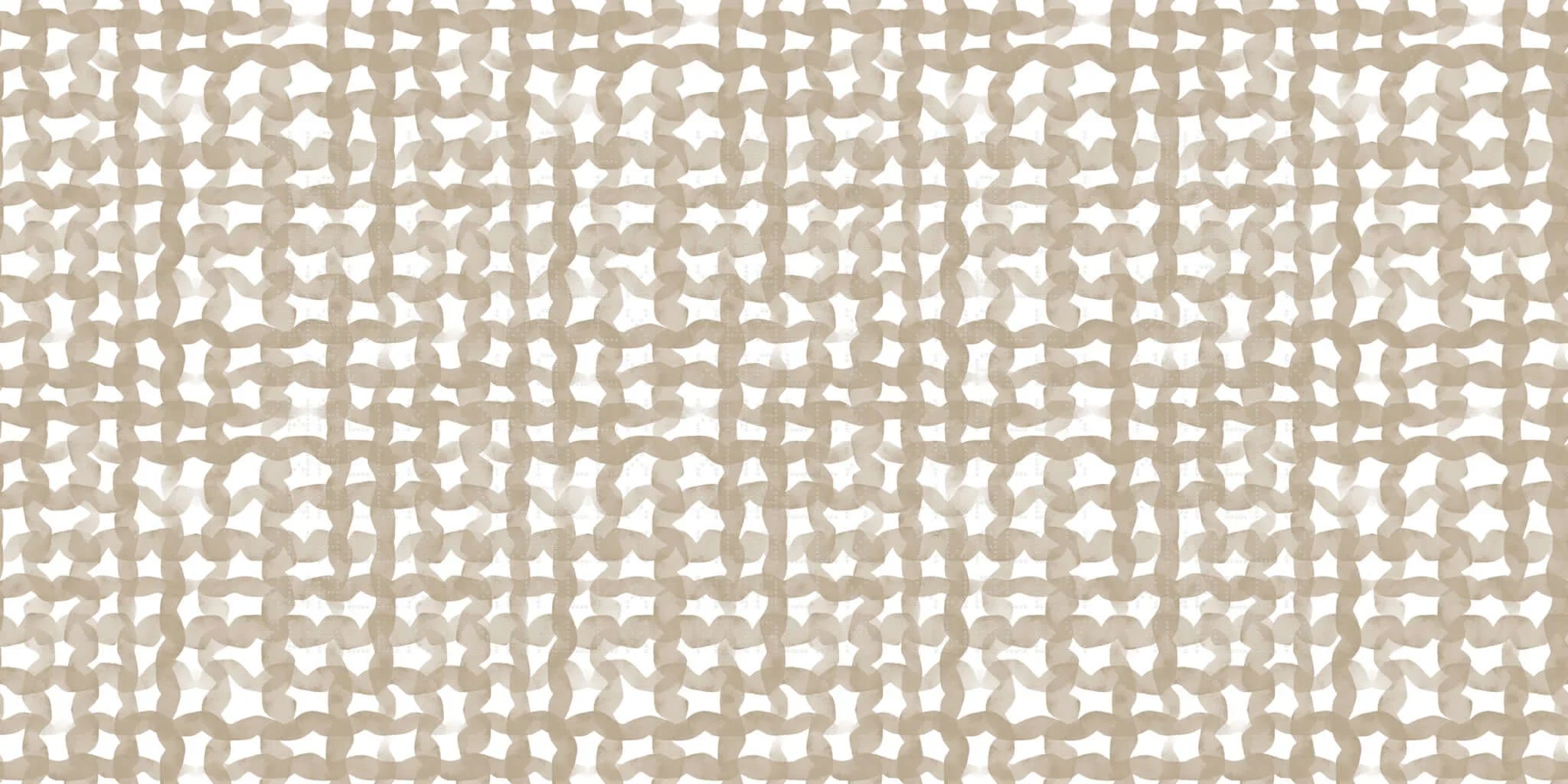 Interlocking Organic Waves Wallpaper Mural