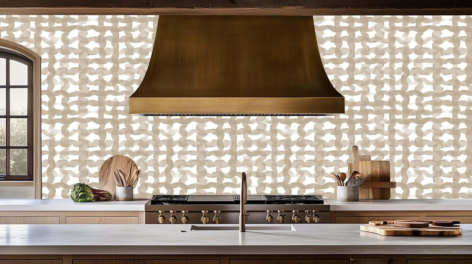 Interlocking Organic Waves wall art - XWALLX