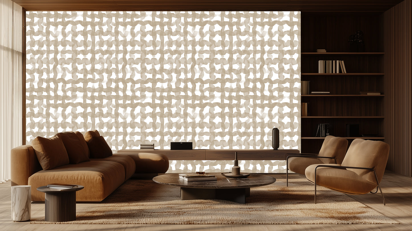 Interlocking Organic Waves wall decor - XWALLX