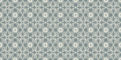 Artisanal Scrollwork Geometric Wallpaper Mural