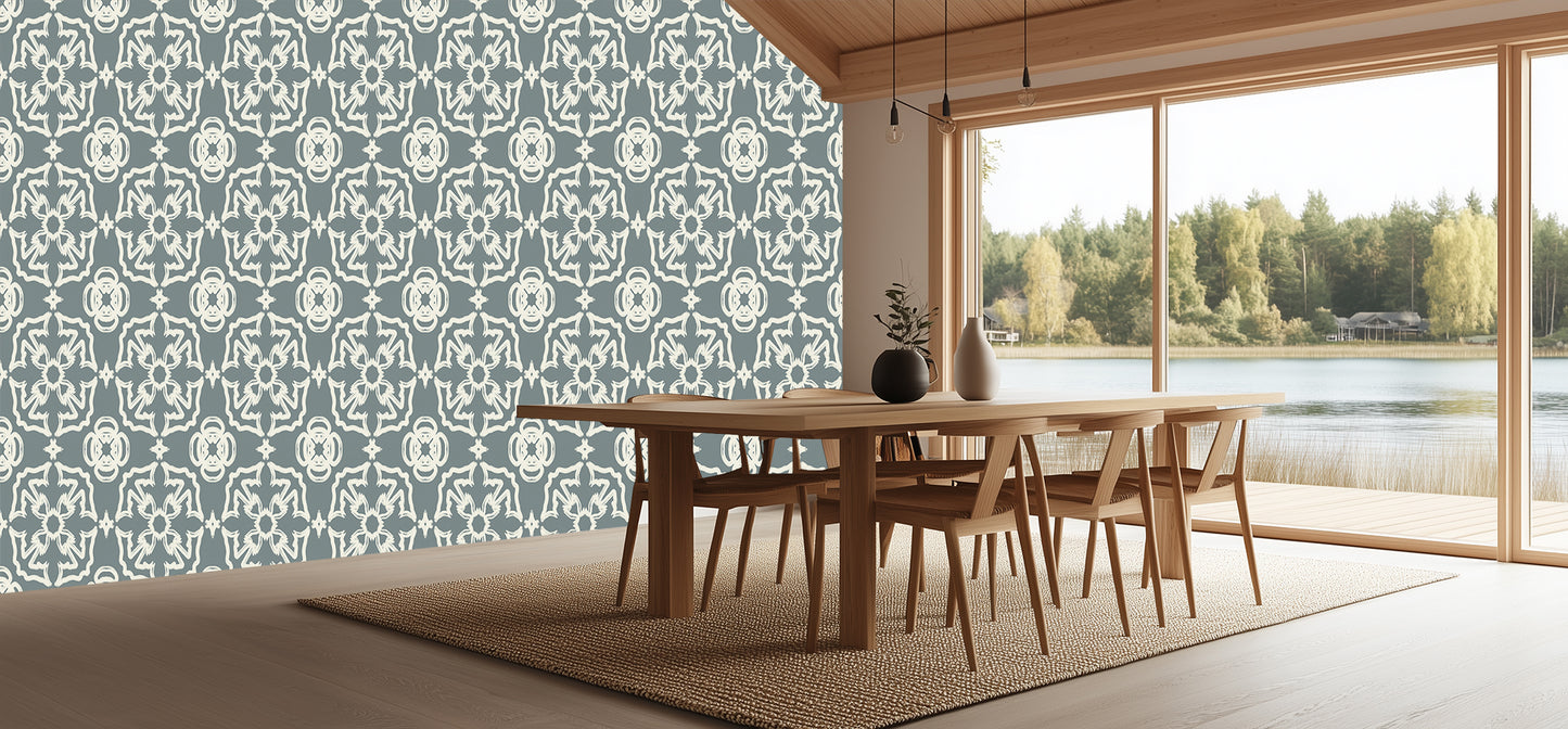 Artisanal Scrollwork Geometric wallpaper - XWALLX